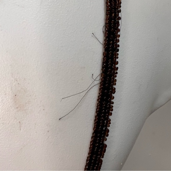 Tristan & Iseut Beaded Bohemian Crop Top Size Medium - Picture 7 of 15